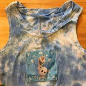 🌸Olaf tie dye tank top girls S